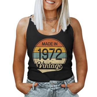 Regalo Hombre 1972 Cumpleaños -Intage Made In 1972 Camiseta sin mangas para mujer - Regaloses