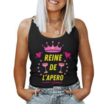 Reine De L'apéro Copines Evjf Apéritifoirées Filles Débardeur pour femme - Cadeauxyz