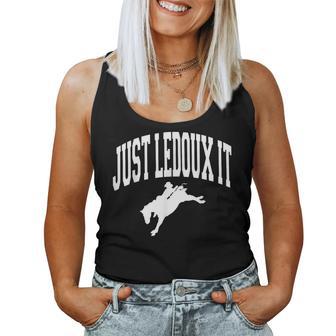 Retro Just Ledoux It Vintage Cowboy Whiskey Wine Lover Women Tank Top | Seseable UK