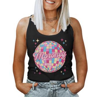 Retro Moroney Personalized Name I Love Moroney Groovy Meme Women Tank Top - Monsterry
