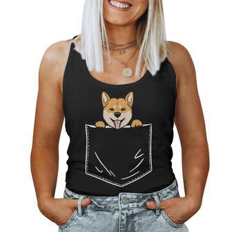 Shiba Inu Chien Poche Animal Akita Inu Homme Cadeau Débardeur pour femme - Cadeauxyz