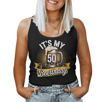Tasse À Bière 50E Anniversaire 50 Ans Pour Et Homme Débardeur pour femme - Cadeauxyz