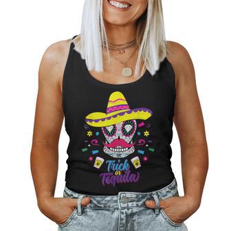 Truc De Crâne Deucre Mexicain Ou Tequila Pour Dia De Los Muertos Débardeur pour femme - Cadeauxyz
