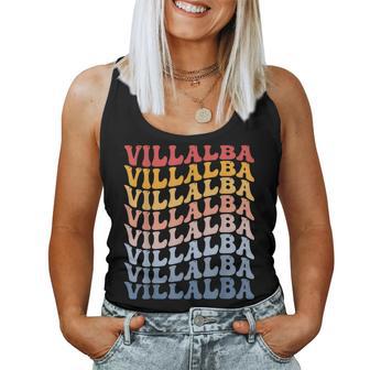 Villalba City Groovy Retro Camiseta sin mangas para mujer - Regaloses