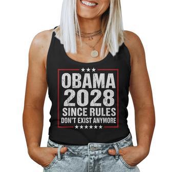 Vintage Obama 2028 Since Rules Don't Exist Anymore Women Women Tank Top | Seseable UK