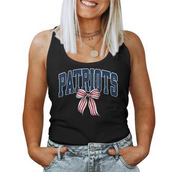 Vintage Patriot Bow School Spirit Kids Women Tank Top | Seseable UK