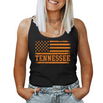 Vintage Tennessee Flag Tn Orange State Pride Kids Women Tank Top | Seseable UK