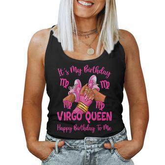 Virgo Queen It's My Birthday Sneakers Zodiac Women Tank Top | Seseable UK