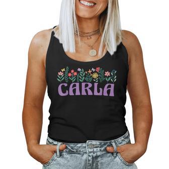 Wildflower Floral Carla Nombre Día De La Madre Es Camiseta sin mangas para mujer - Regaloses
