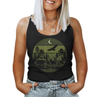 Wildlife Forest Silhouette Nature Outdoors Kids Women Tank Top | Seseable UK
