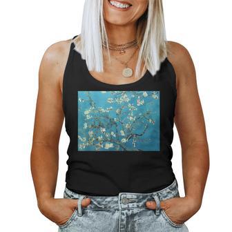 ヴィンセント・ファン・ゴッホ作「アーモンドの花の枝」1890 レディースタンクトップ - Kawaiitshirt