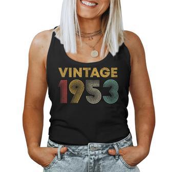 ヴィンテージ 1953 73歳の誕生日プレゼント 男性 女性 73歳 レディースタンクトップ - Kawaiitshirt