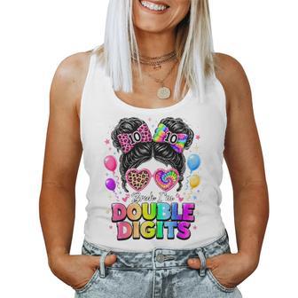 Bruh I'm Double Digits 10Th Birthday Girls 10 Year Old Bday Women Tank Top - Monsterry UK