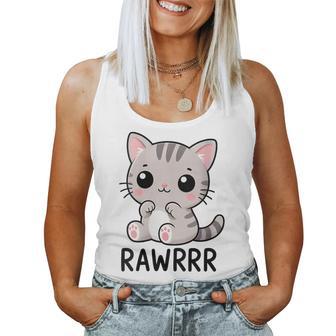 Chat Mignon Kawaii Dessin Animé Chaton Débardeur pour femme - Cadeauxyz