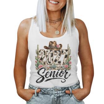 Class Of 2027 Senior Graduate Western Graduation Cactus Love Women Tank Top | Seseable UK