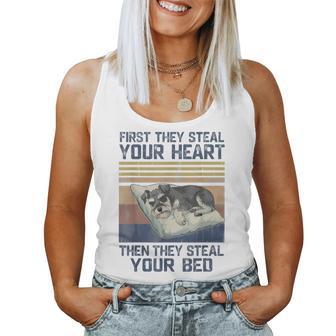 Divertidochnauzer Miniatura Para Amantes De Las Mascotas Dueño De Perros Hombres Y Es Camiseta sin mangas para mujer - Regaloses