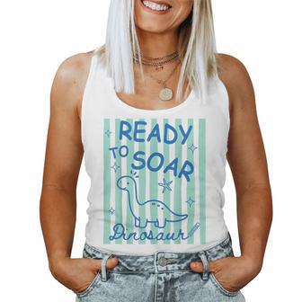 Teacher Animal Back To School Ready To Soar Dinosaur Women Tank Top | Seseable UK