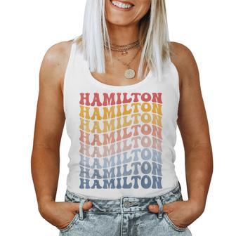 Hamilton City Groovy Retro Camiseta sin mangas para mujer - Regaloses