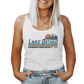 Lake Ontario Est 1656 Retro Stripe For Women Women Tank Top | Seseable UK