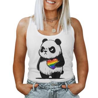 Mes Del Orgullo Lgbtq De Grumpy Panda In Mangas Camiseta sin mangas para mujer - Regaloses