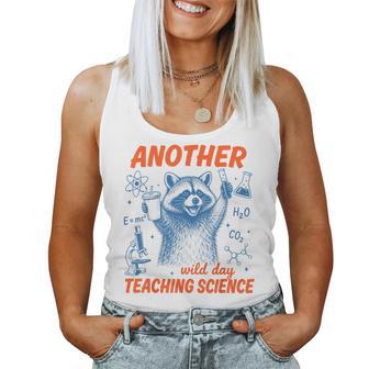 Another Wild Day Teaching Science Raccoon Stem Teacher Women Tank Top | Seseable UK