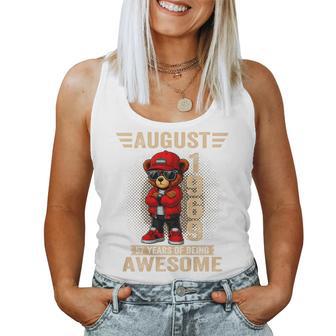 オンバック 8月57日 誕生日 男性 女性 1969年 テディベア レディースタンクトップ - Kawaiitshirt