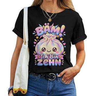 10 Geburtstag Mädchen Dumpling Bäm Ich Bin Zehn T-shirt Frauen - Geschenkecke