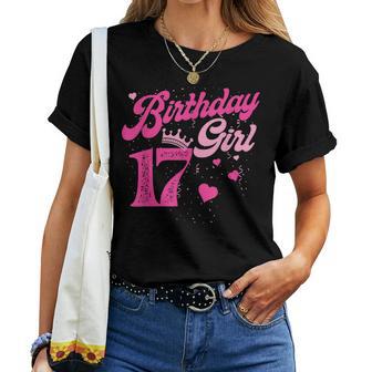 17 Geburtstag Mädchen Krone 17 Jahre Alt Bday T-shirt Frauen - Geschenkecke