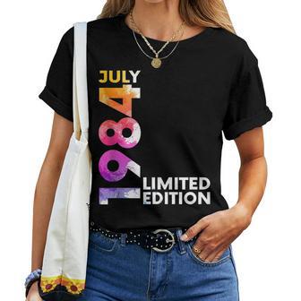 40 Cumpleaños 40 Años Hombre I Julio 1984 Regalo In Mangas Camiseta de mujer - Regaloses