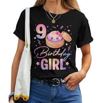9Th Birthday Girl Cute Dumpling Kawaii Anime 9 Year Old Women T-shirt | Seseable UK