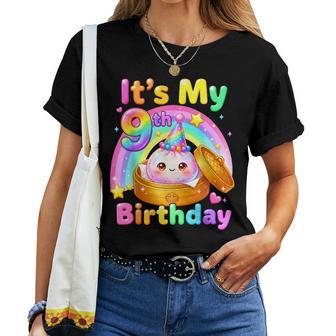 9Th Birthday Girl Kawaii Dumpling Anime Party 9 Years Old Women T-shirt | Seseable UK