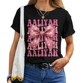 Aaliyah Nœud Coquette Esthétique Pour S Et Filles T-shirt femme - Cadeauxyz