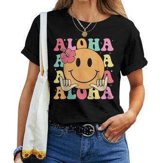 Aloha Happy Face Vacation Kids Women T-shirt | Seseable UK