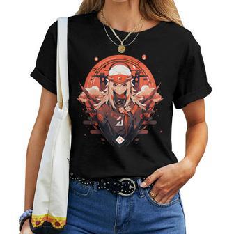 Anime Ninja Girl Manche Longue T-shirt femme - Cadeauxyz