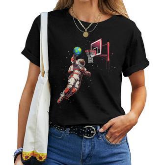 Astronaute Basketball Outerpace Cadeaux Hommes Enfants S Espace T-shirt femme - Cadeauxyz