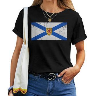 Bandera De Nueva Escocia De Canadáintage Fade Hombres Es Niños Familia Camiseta de mujer - Regaloses