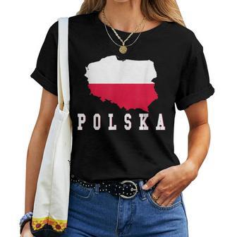Bandera Polaca Patriótica Polonia Hombres Es Niños Polska Camiseta de mujer - Regaloses