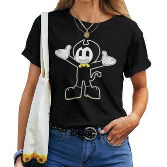 Bendie Demon Little Devil Darlin 'Vintage Cartoon Cuello Camiseta de mujer - Regaloses