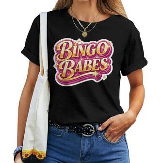 Bingo Babes Crew Squad Ladies Team Night Friends Women T-shirt | Seseable UK