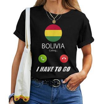 Bolivia Banderaouvenir Bolivia Llama Camiseta de mujer - Regaloses