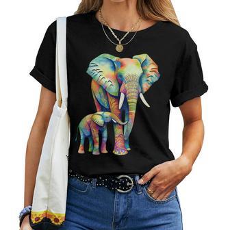 Bonito Diseño De Elefante Regalo Para Amantes De Los Elefantes Es Hombres Y Niños Camiseta de mujer - Regaloses