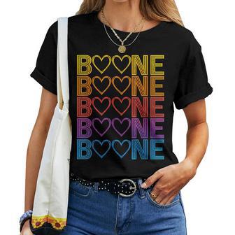 Boone Heart Kid Vintage Fathers Day Women T-shirt | Seseable UK