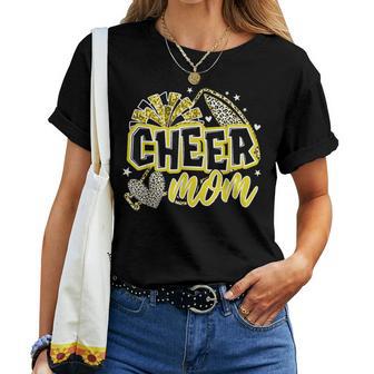 Cheer Mom Gold Cheerleader Game Day Cheer Mama Football Women T-shirt | Seseable UK