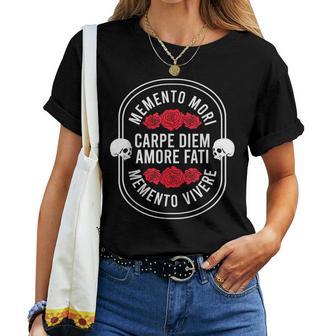 Citationtoïcisme Momento Mori T-shirt femme - Cadeauxyz