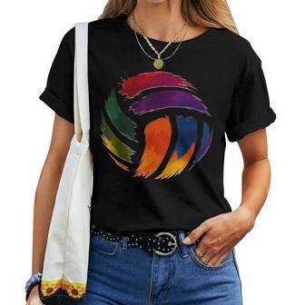 Colorido Jugador Deoleibol O Equipo Para Niñas Es Y Niños Camiseta de mujer - Regaloses