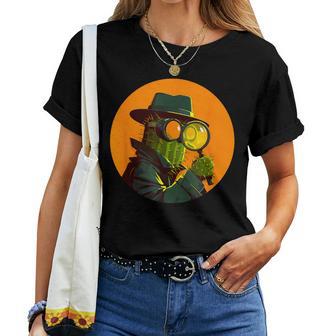 Cool Detective Cactus En Un Disfraz Divertido Para Hombre Y Camiseta de mujer - Regaloses