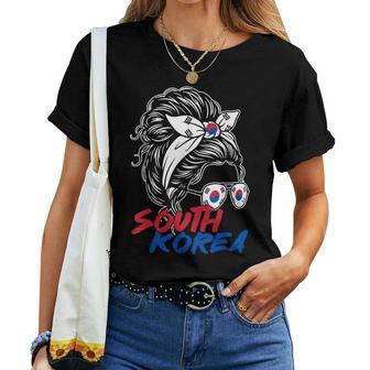 Corée Duud Corée Duud Fille Chignon Coréen Drapeau Coréen Filles T-shirt femme - Cadeauxyz