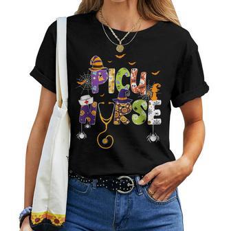 Cute Halloween Picu Nurse Boo Boo Crew Ghost Spooky Team Women T-shirt | Seseable UK
