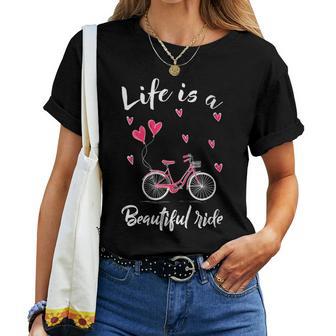 Cycling Life Is A Beautiful Rideélo T-shirt femme - Cadeauxyz