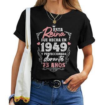 De 73 Años Regalo De Cumpleaños Hecho En 1949 73 Años Camiseta de mujer - Regaloses